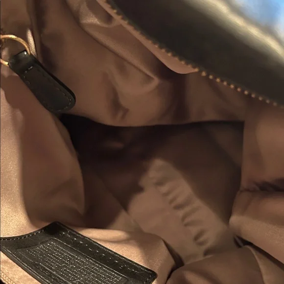 Coach Black Leather Tote with Gold Accents - Picture 8 of 8